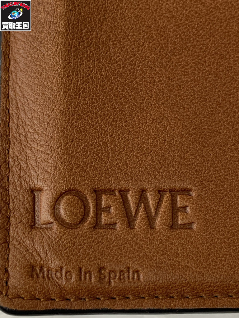 LOEWE バーティカルウォレット ラージ ネイビー