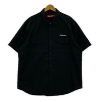 半袖シャツ 25ss Rhinestone Pin Up S/S Work Shirt L L ブラック