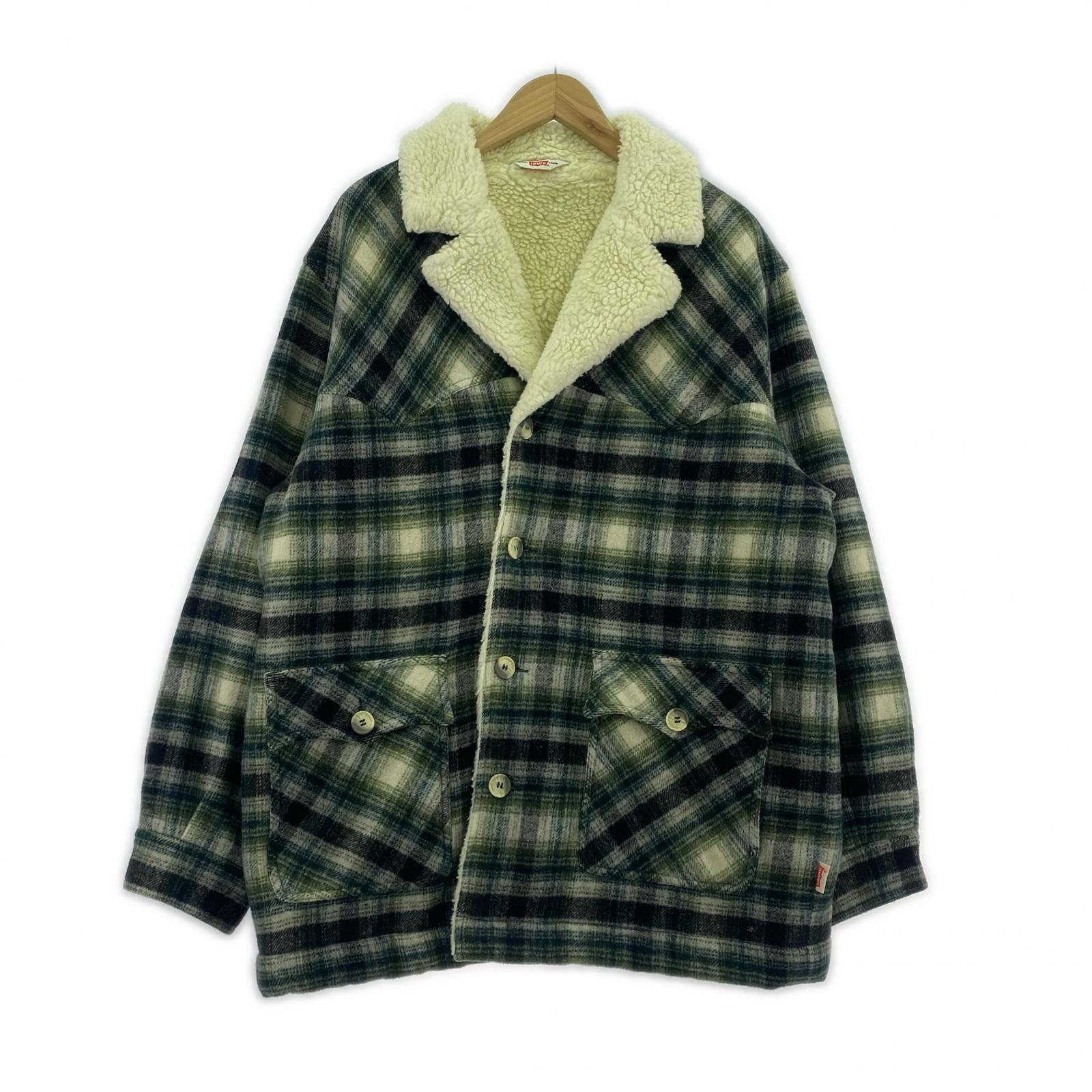 ブルゾン ボアランチジャケット チェック 三角タグ (L) L マルチカラー