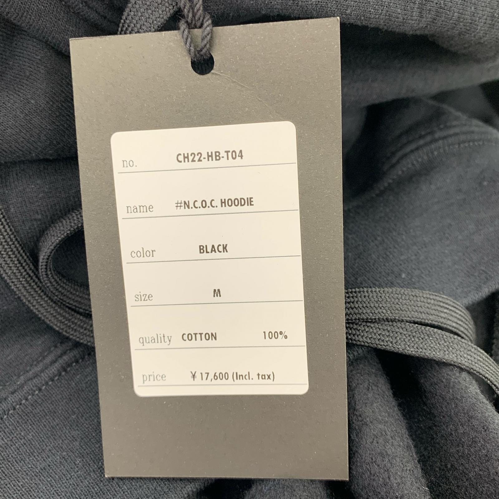 パーカー N.C.O.C. HOODIE M ブラック