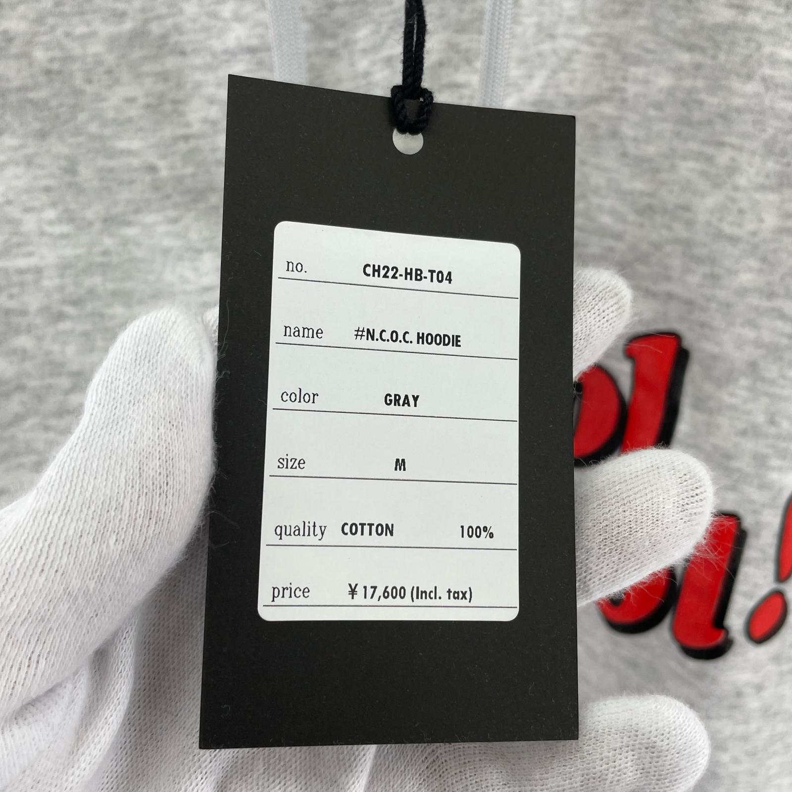 パーカー N.C.O.C. HOODIE M グレー