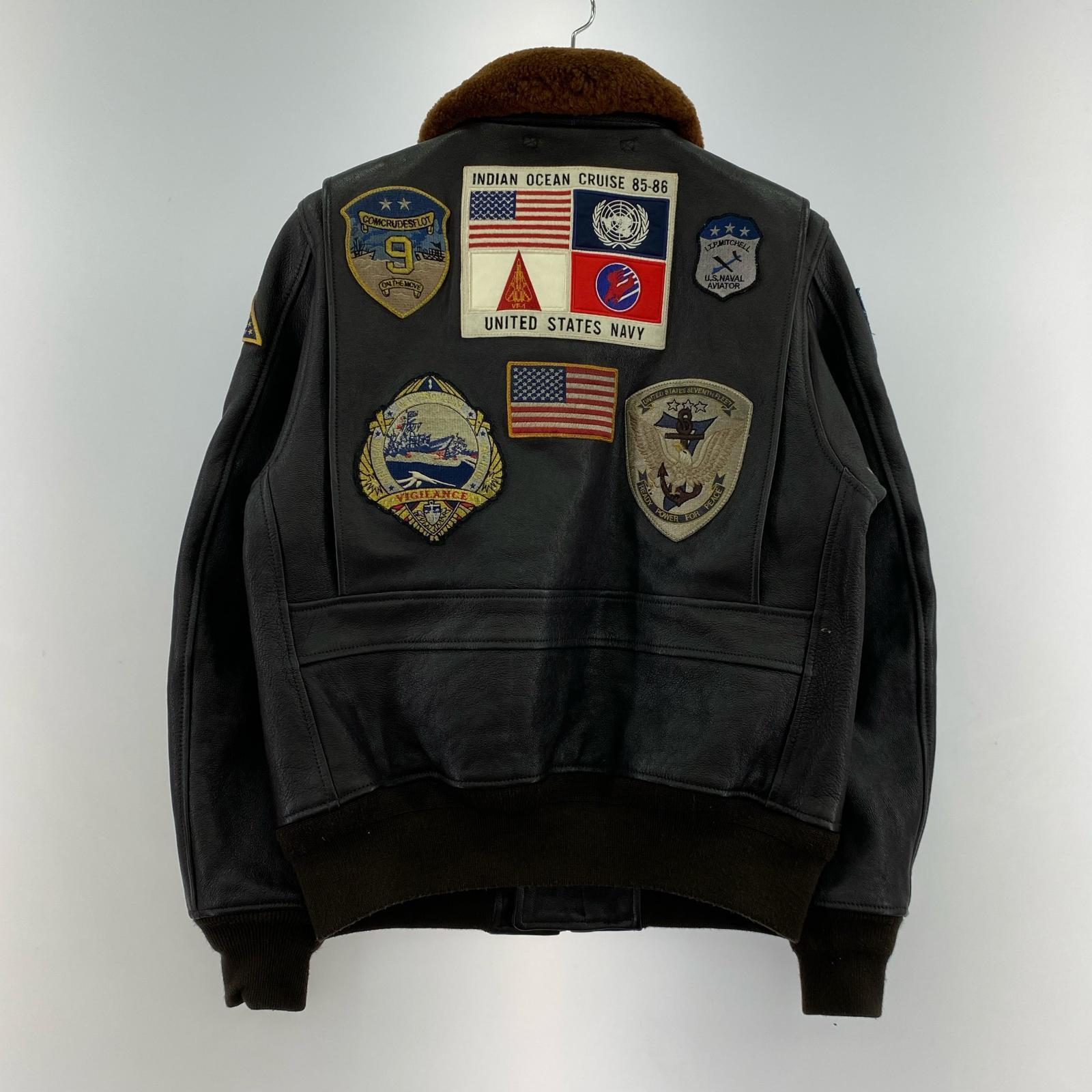 レザージャケット G-1 TOP GUN Flight Jacket 38 38 ブラウン
