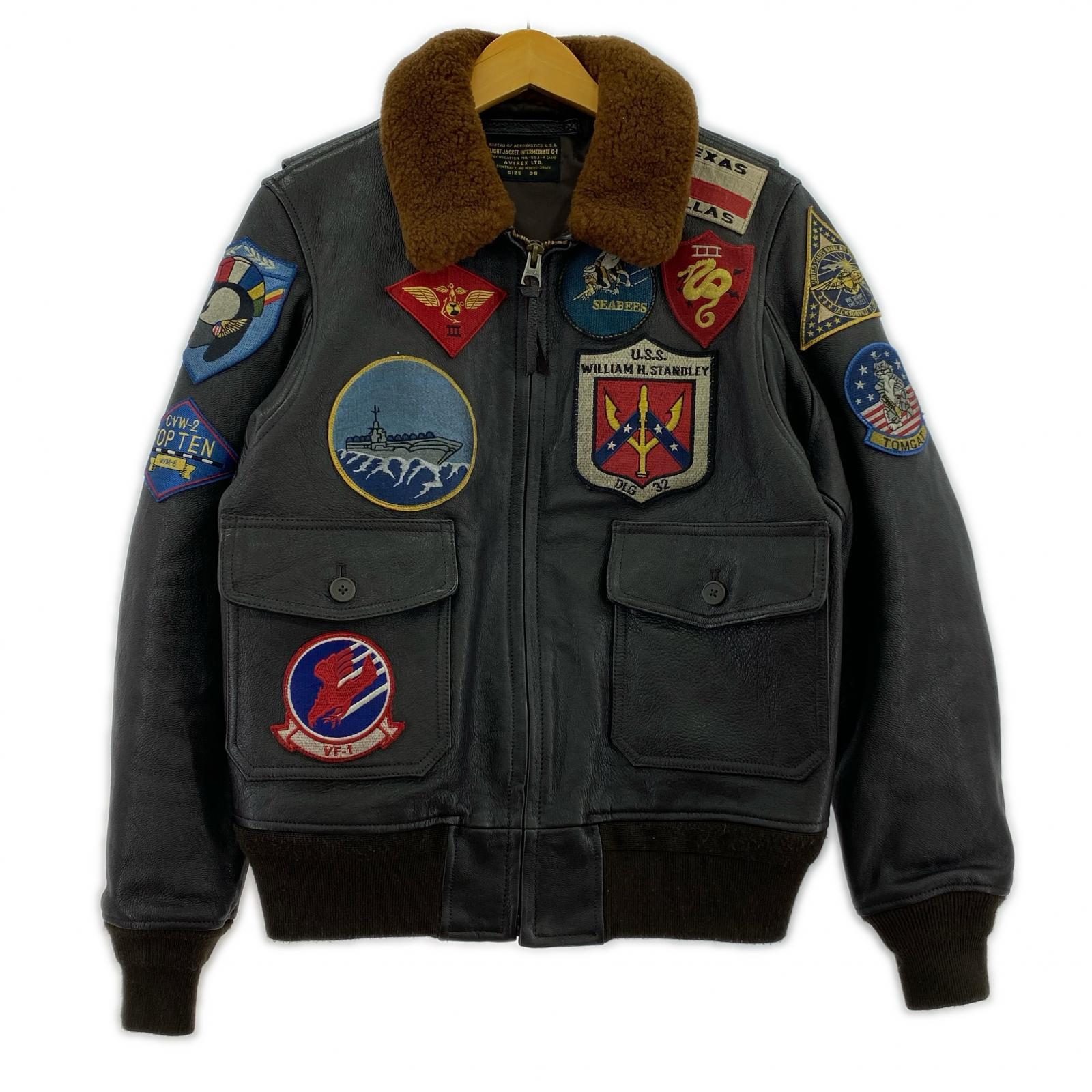 レザージャケット G-1 TOP GUN Flight Jacket 38 38 ブラウン