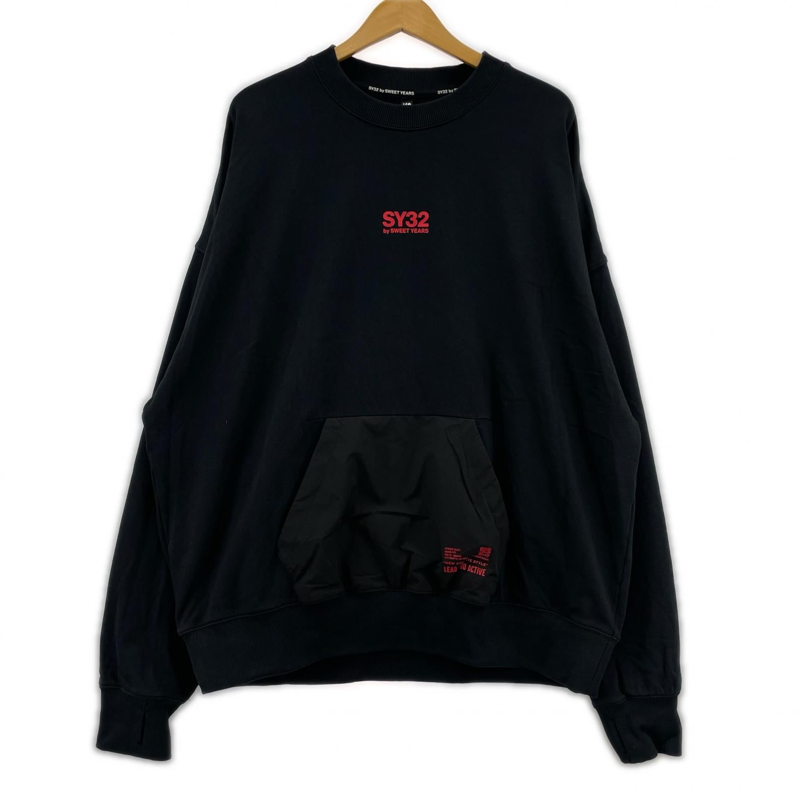 スウェット SY32 by SWEET YEARS HYDROFUGE P/O XXL BLK ブラック