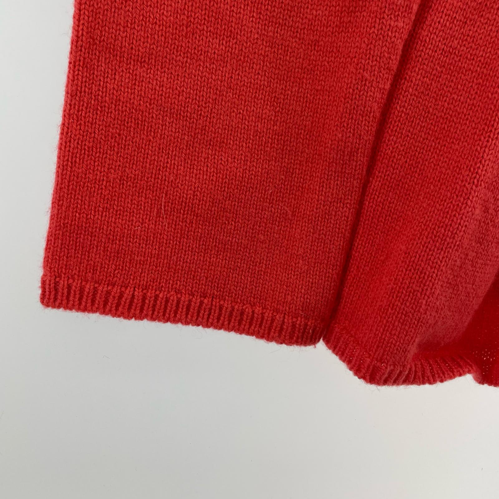 ニット 22AW クルーネック ウエストシェイプ S レッド S レッド