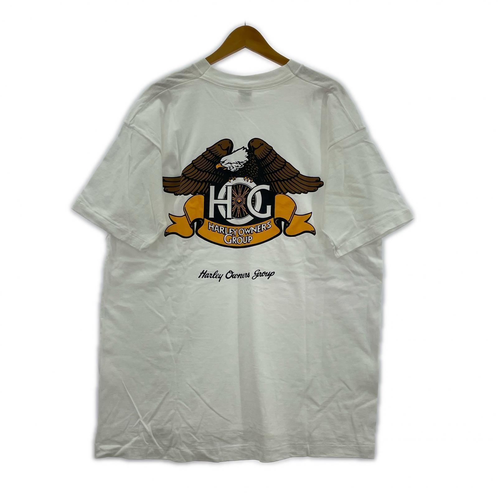 半袖Tシャツ 90s HARLEY ORNERS GROUP バックプリント ホワイト XL