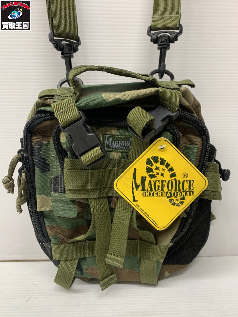 MAGFORCE ミニショルダーバッグ ウッドランドカモ ガン