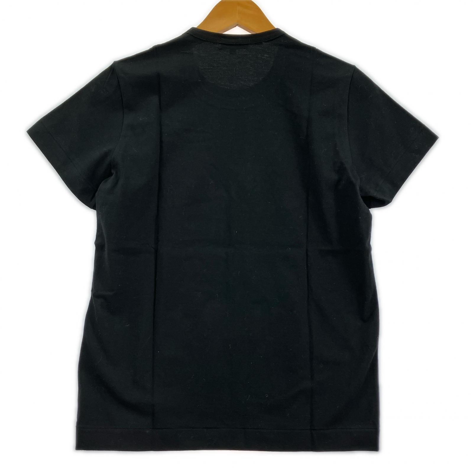 半袖Tシャツ 花柄 黒 (S) S ブラック