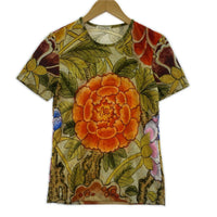 半袖Tシャツ PLEATS PLEASE S/S 総柄カットソー 3 牡丹 3 マルチカラー