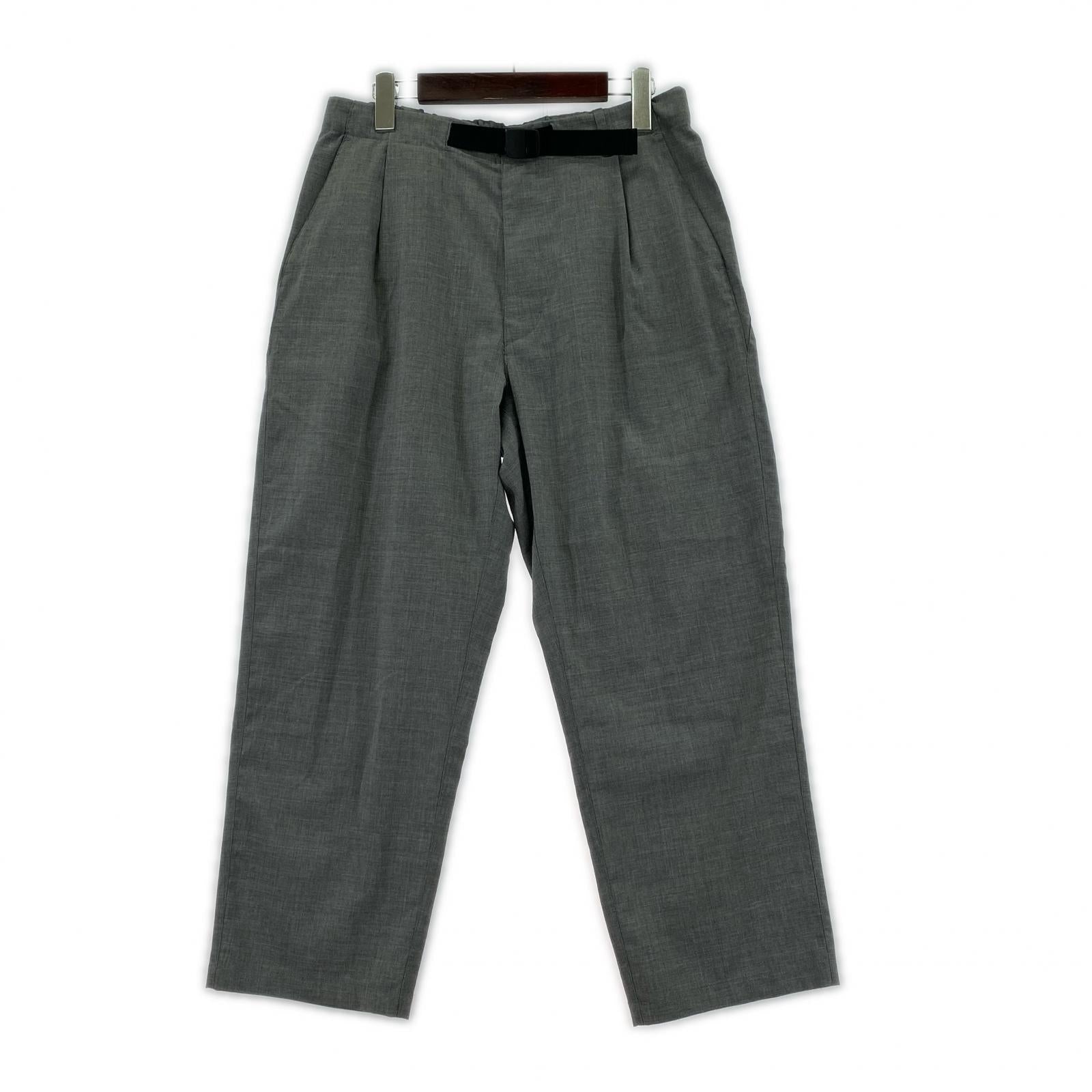 パンツ ワンタックテーパードパンツ グレー M グレー