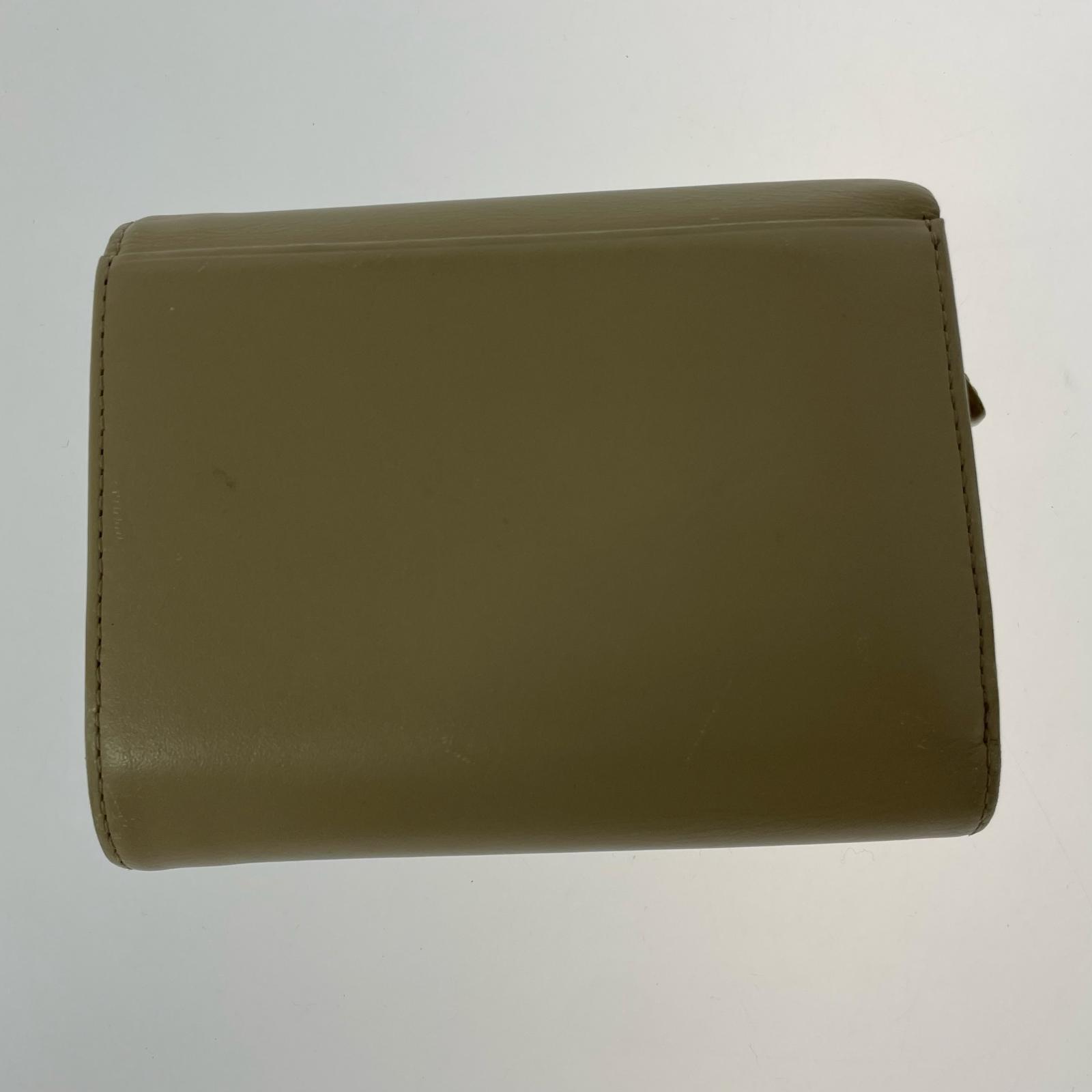 コンパクトウォレット ミニウォレット ベージュ