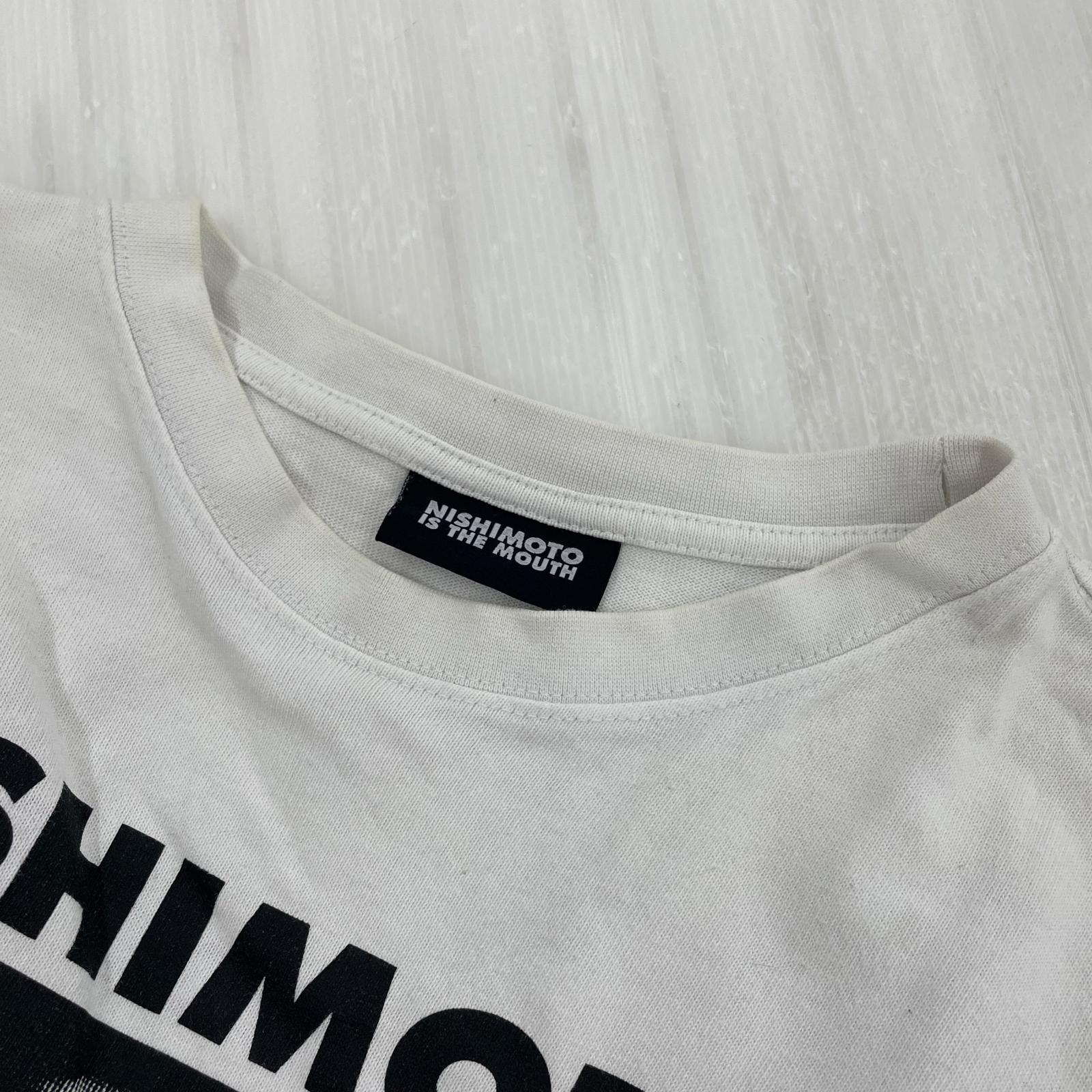 半袖Tシャツ NISHIMOTOIS THE MOUTH Tシャツ 白 (XL) ブラック