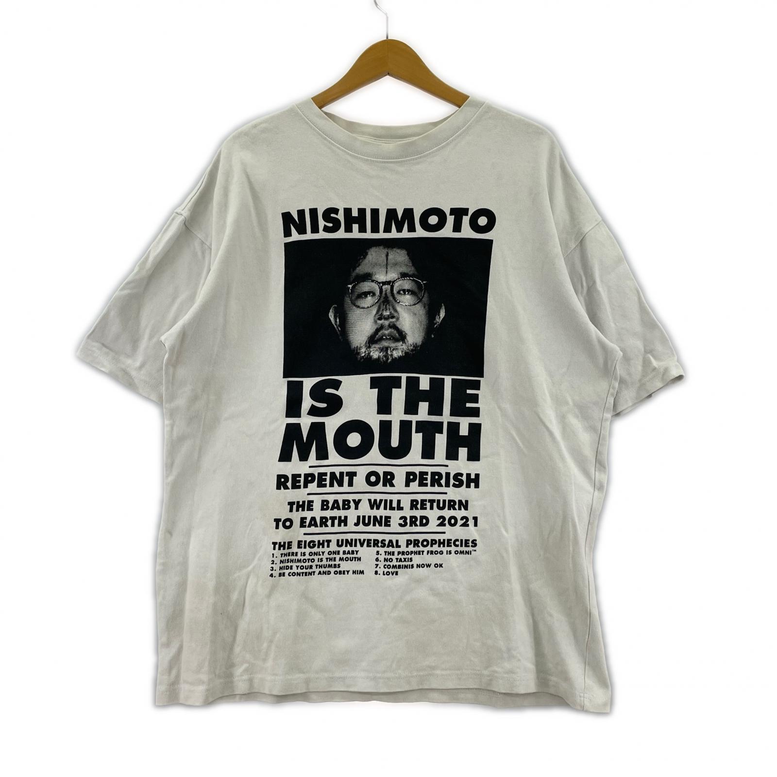 半袖Tシャツ NISHIMOTOIS THE MOUTH Tシャツ 白 (XL) ブラック