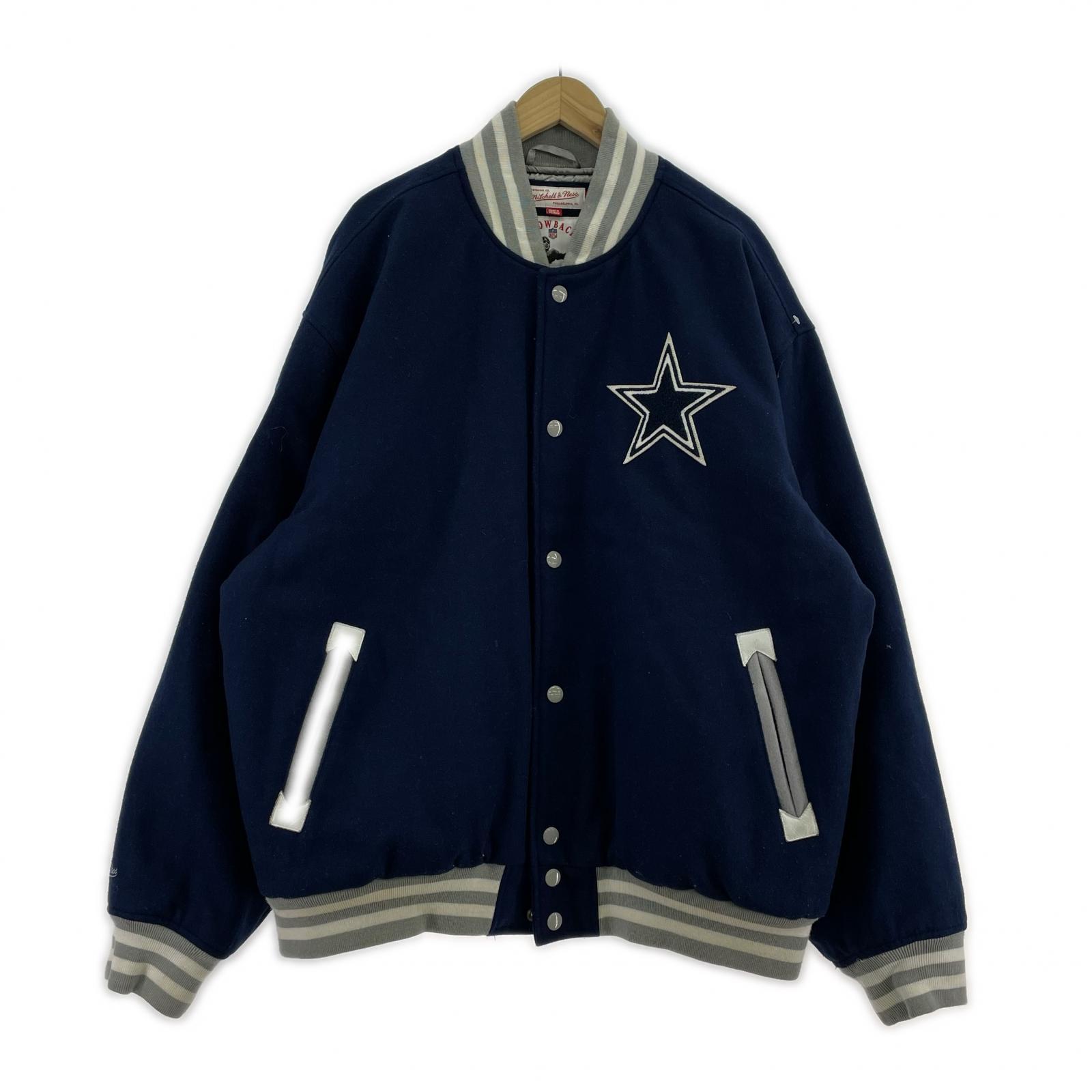 ブルゾン ウールスタジャン(2XL)紺 ネイビー