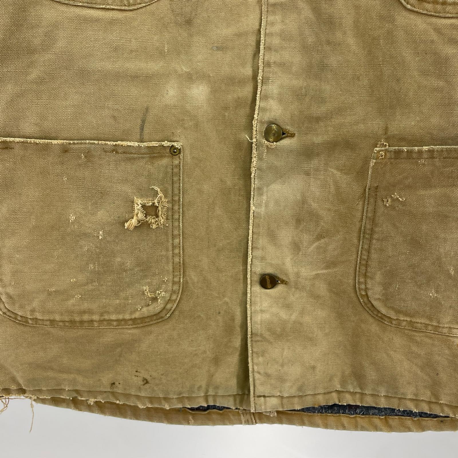 ジャケット Carhartt 襤褸 ミシガンチョアコート キャメル ベージュ