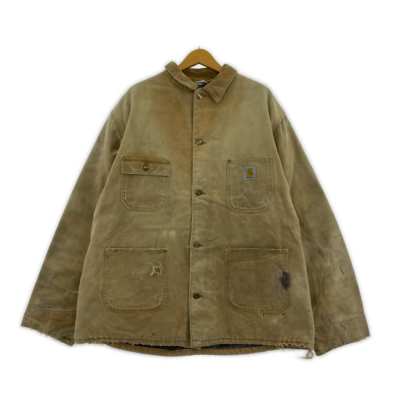 ジャケット Carhartt 襤褸 ミシガンチョアコート キャメル ベージュ