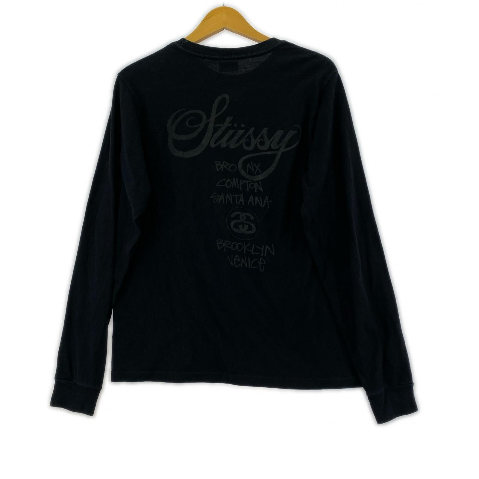 長袖Tシャツ STUSSY 長袖Tシャツ・カットソー S ブラック