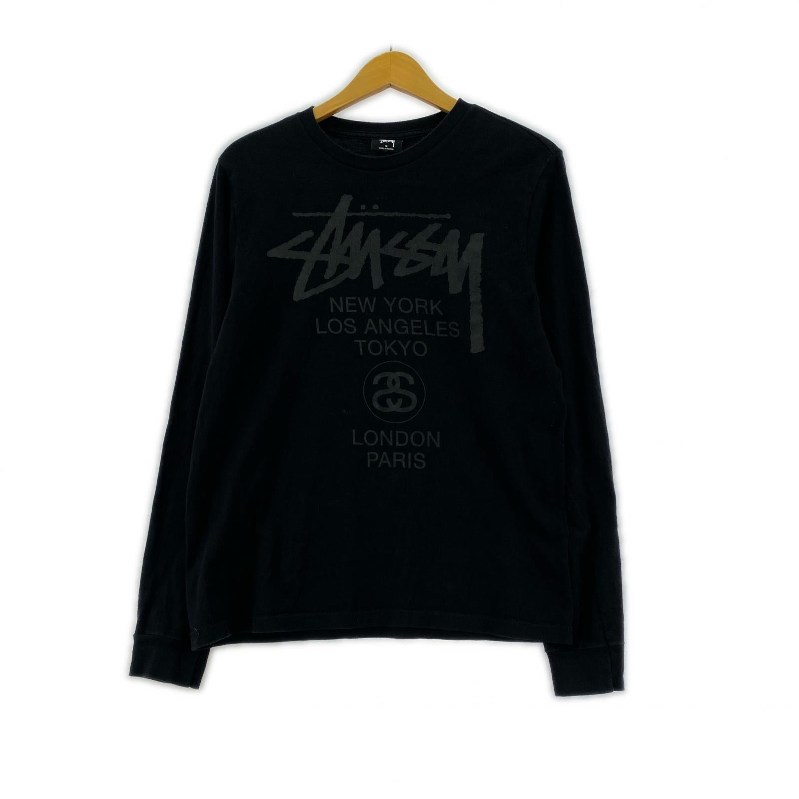 長袖Tシャツ STUSSY 長袖Tシャツ・カットソー S ブラック