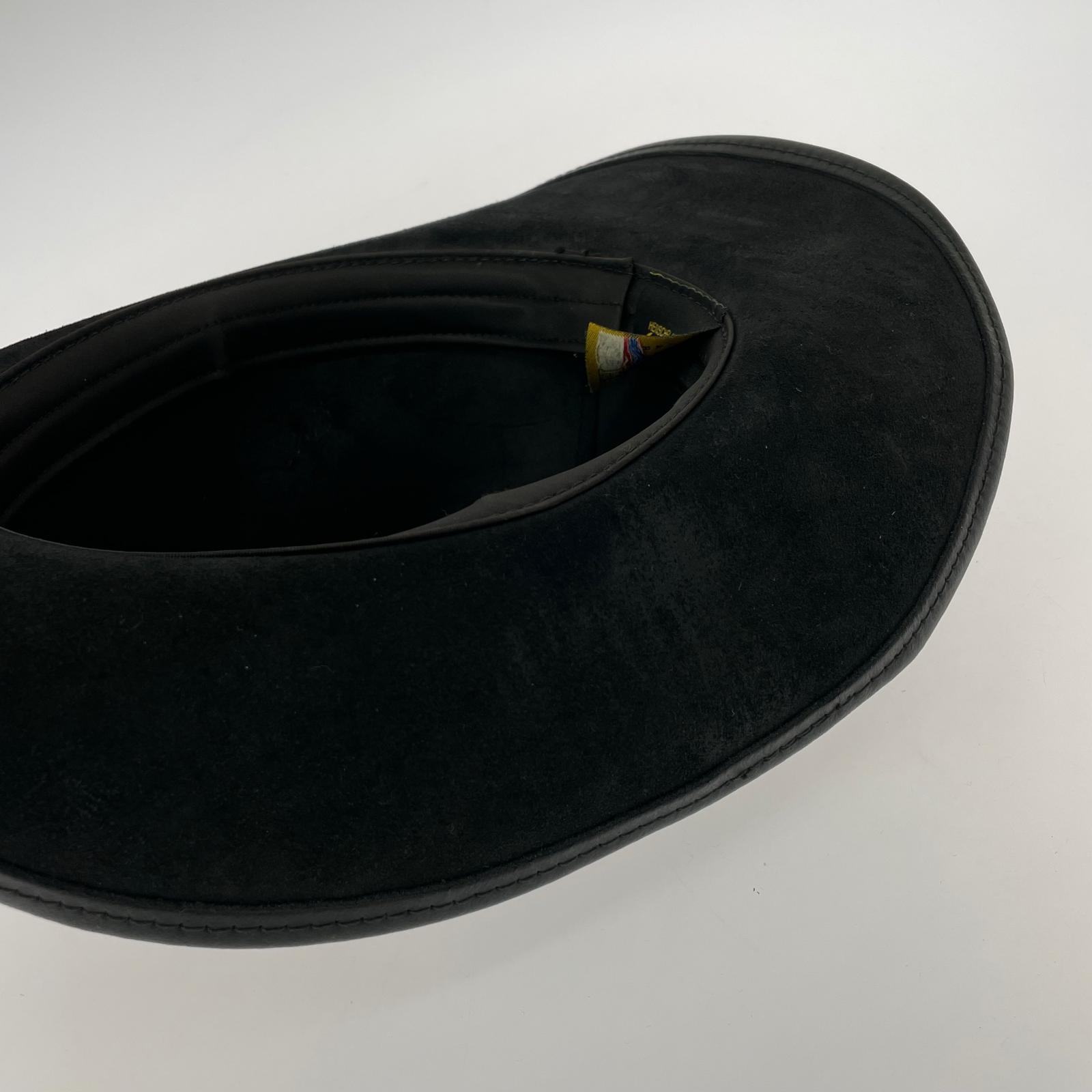 ハット HENSCHEL HAT レザー L ブラック