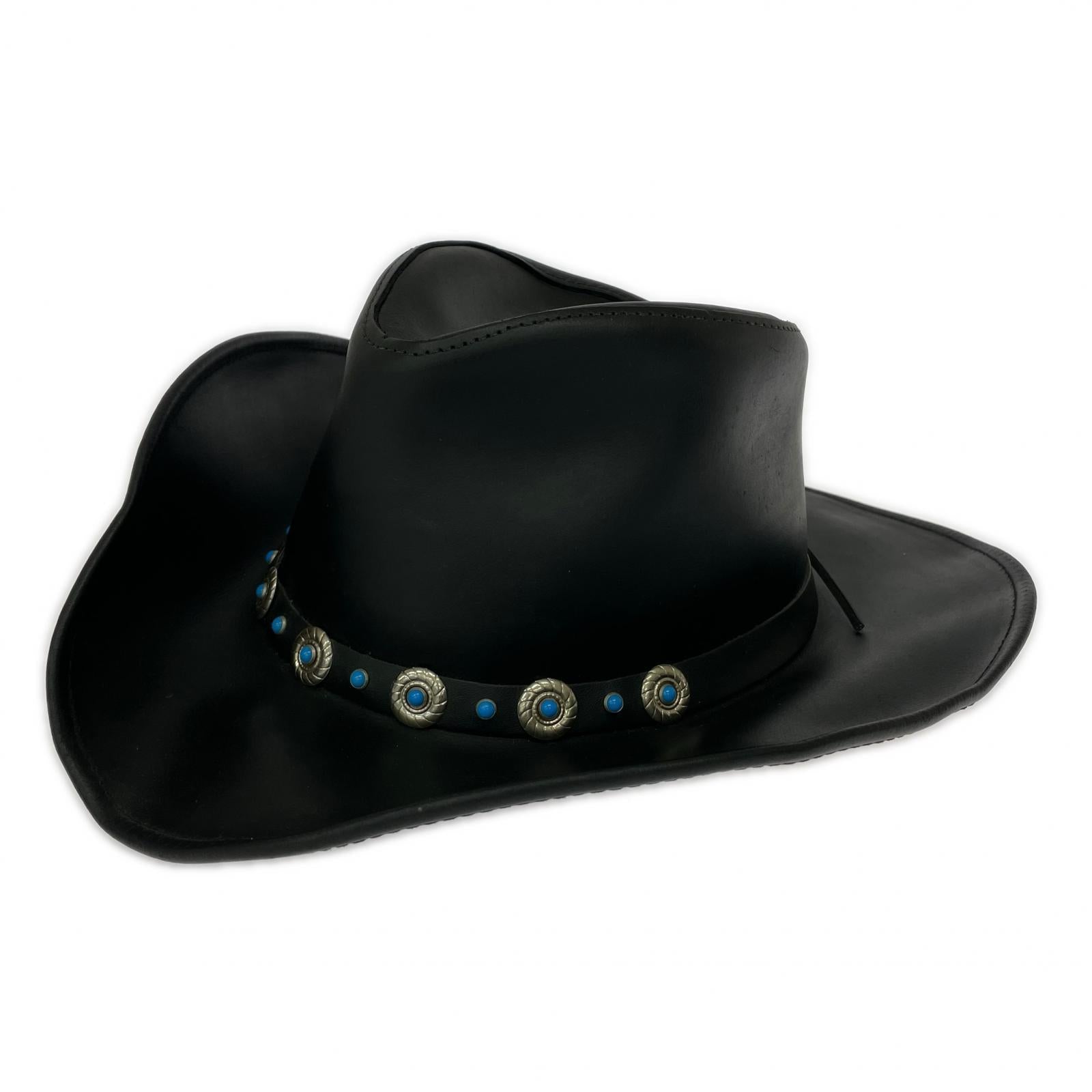 ハット HENSCHEL HAT レザー L ブラック