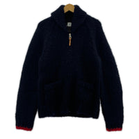 ニット ×LIGHT BOLT ジップアップ ニット ネイビー (M) M ネイビー