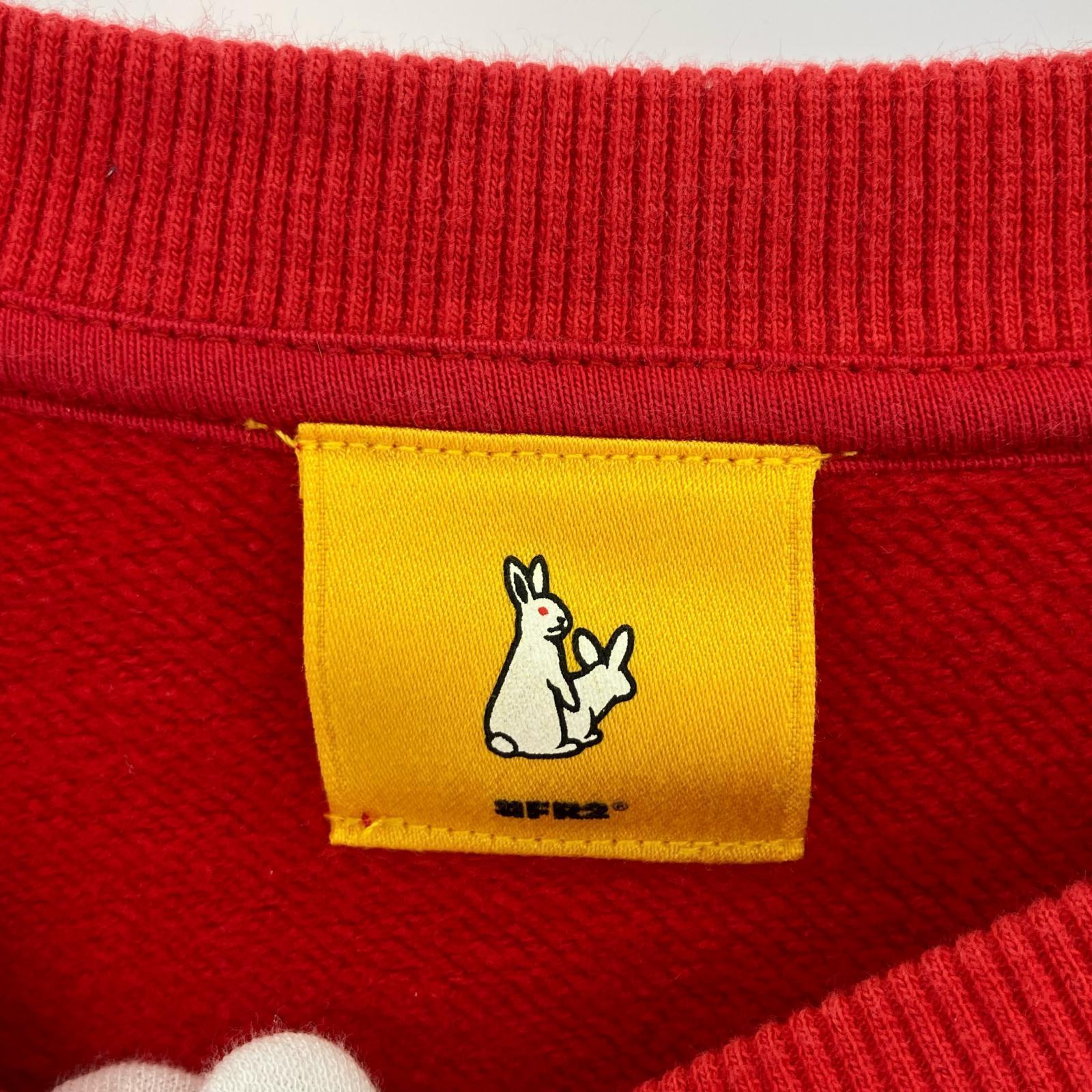 スウェット バックプリント 龍刺繍 赤 (L) L レッド