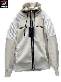 ジャケット ACANTHUS Double-knit Biker Hoodie XL ベージュ
