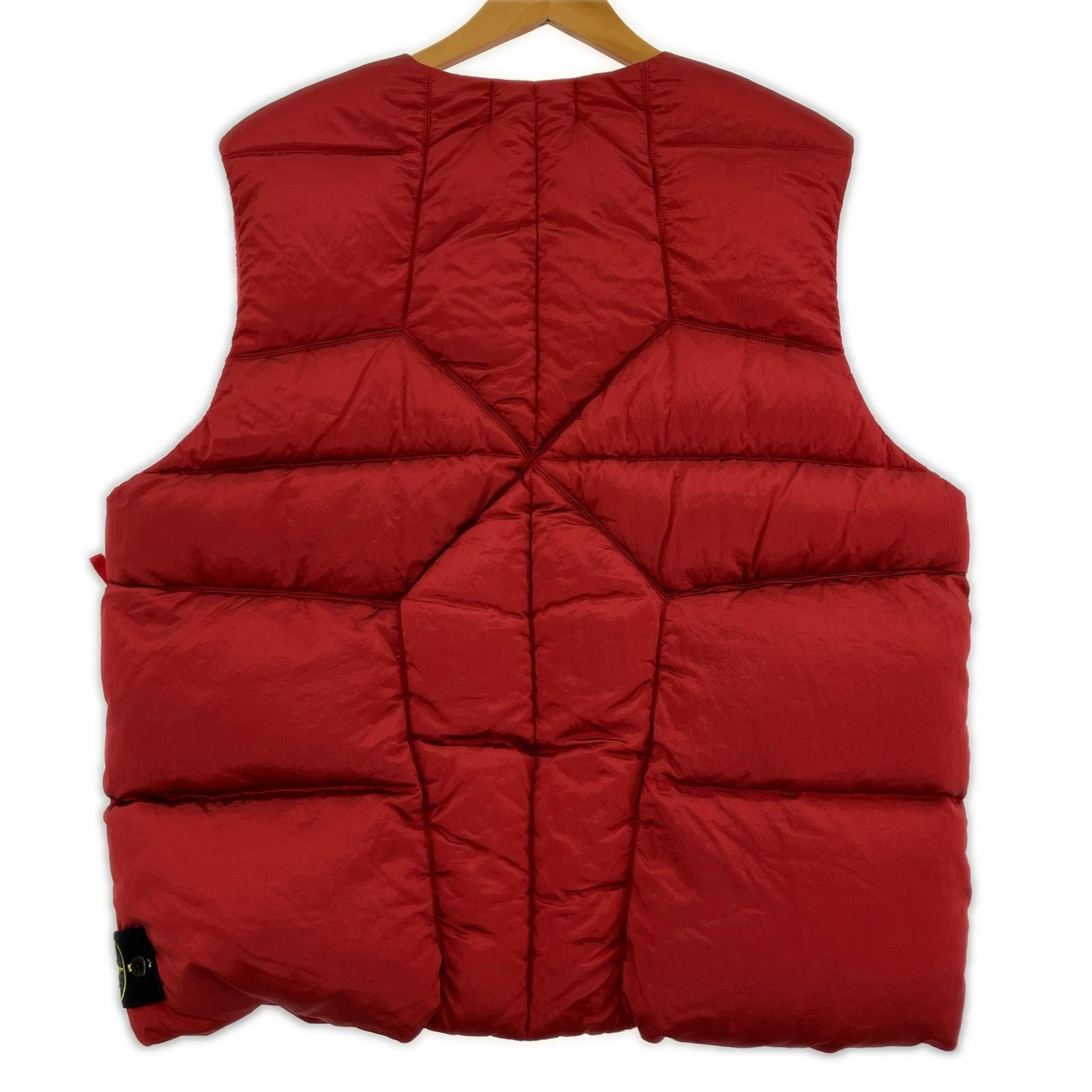 ジャケット 22AW NYLON REGENERATEDDOWN VEST M M レッド