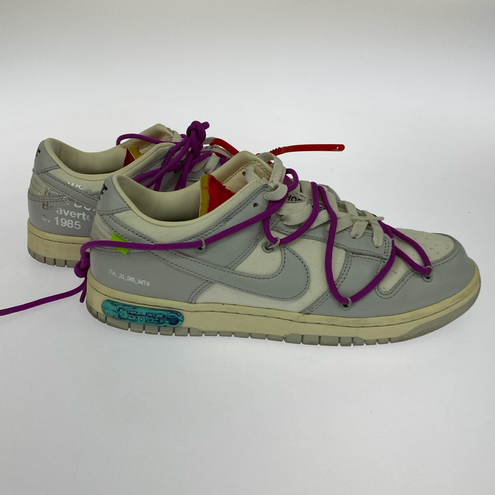 スニーカー OFF-WHITE DUNK LOW 白 DM1602-101 28.5cm