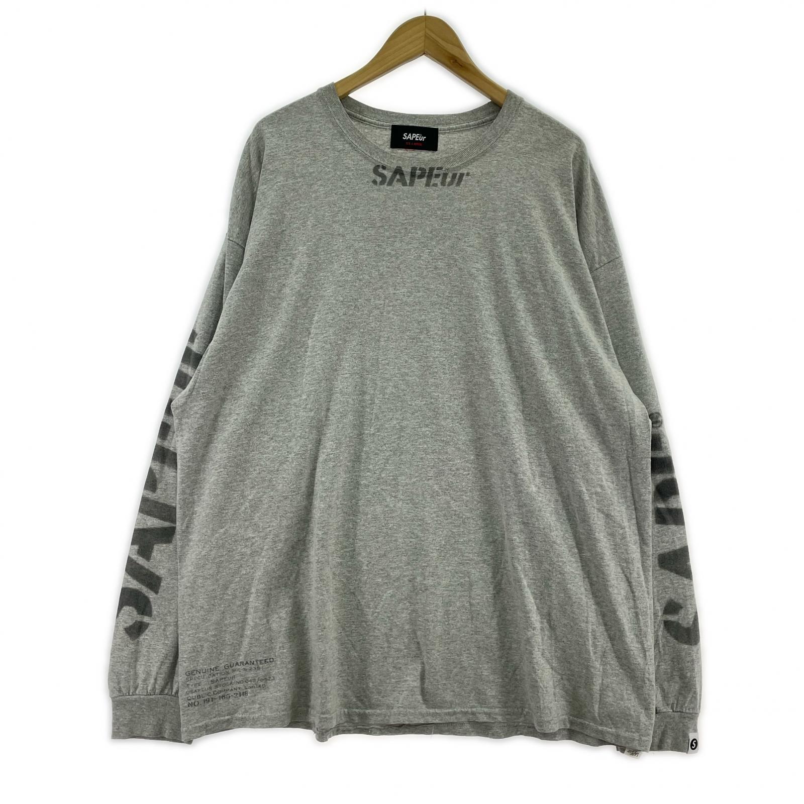 長袖Tシャツ SAPeur グレー XXL グレー