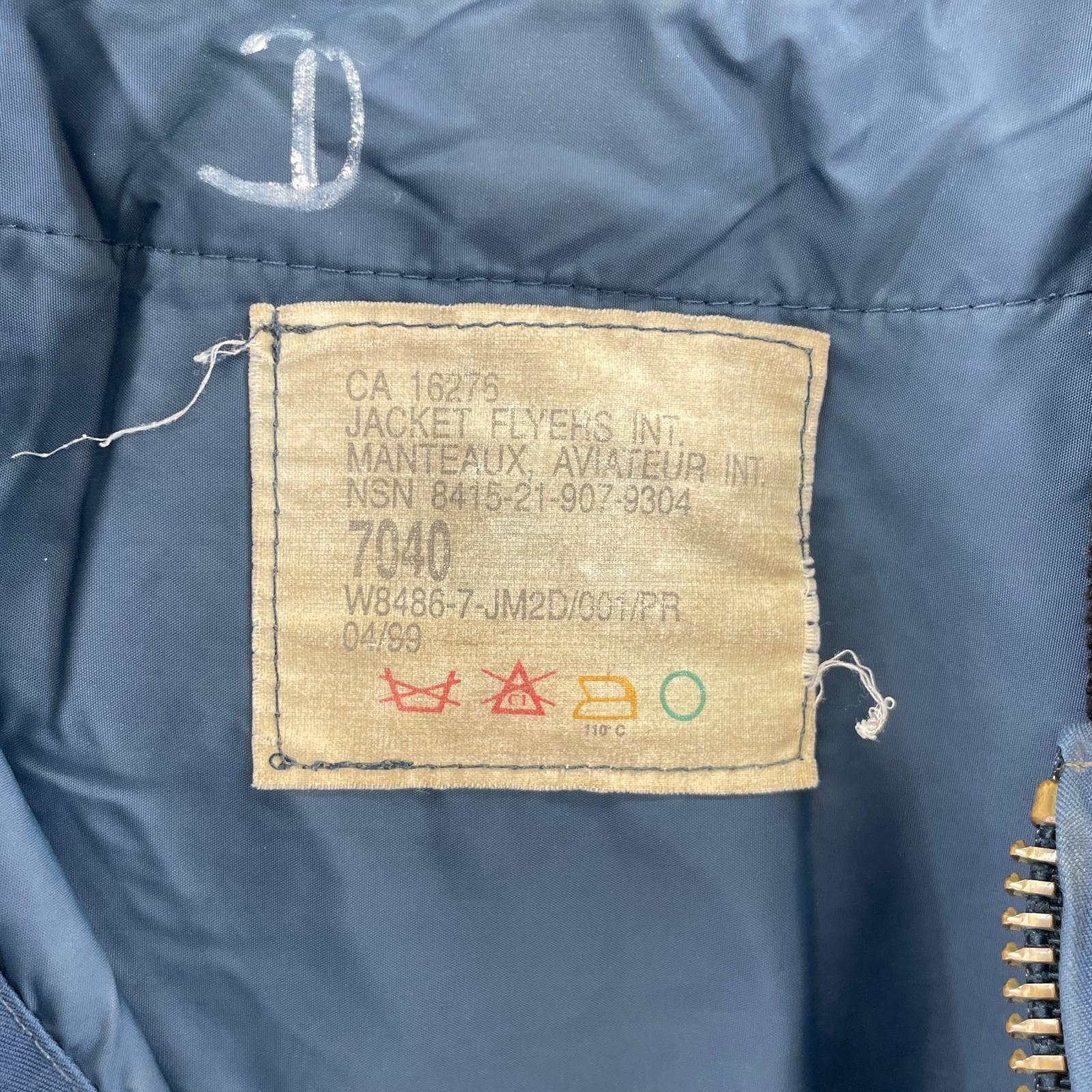 ジャケット ROYAL CANADIAN AIR FORCE フライトジャケット ブルー