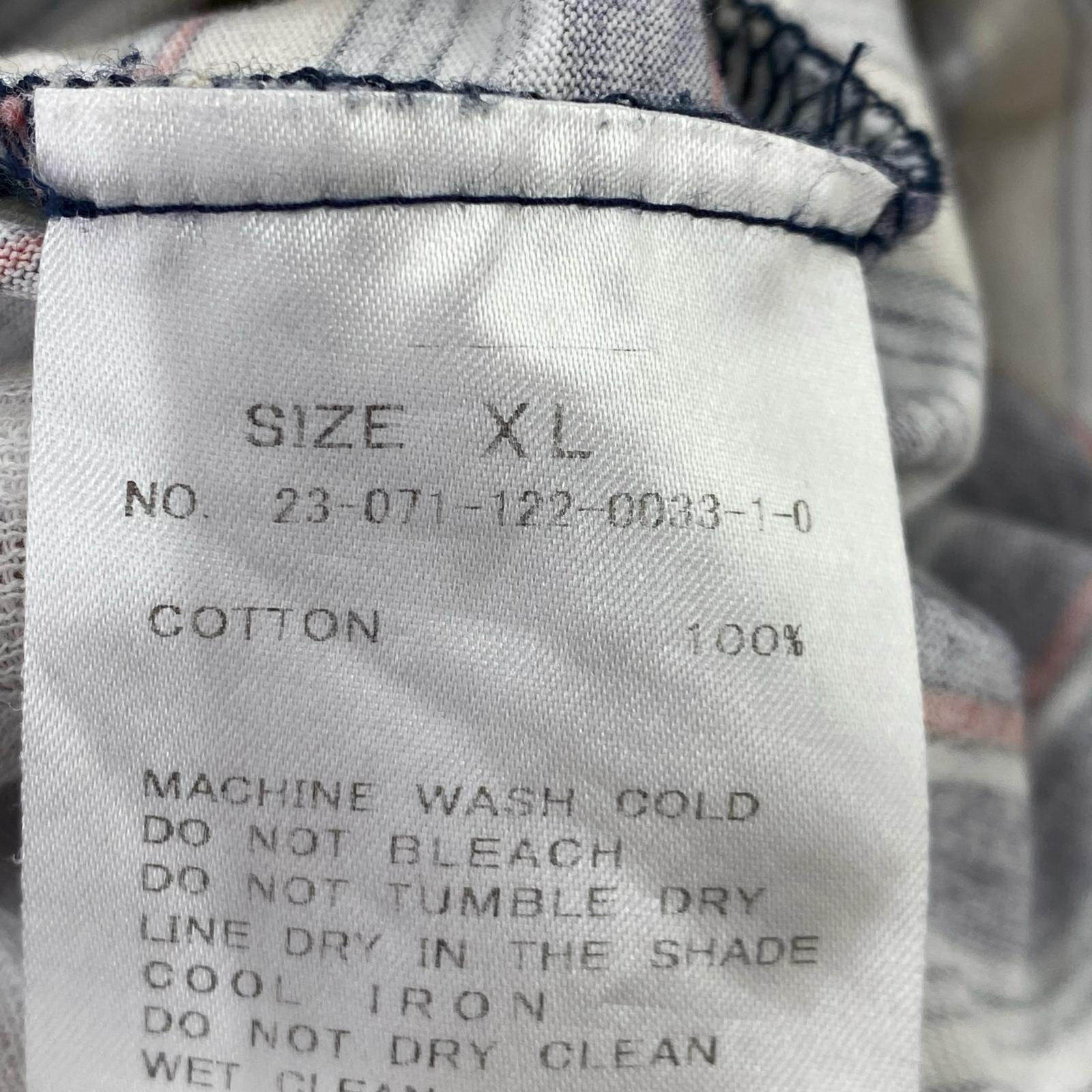 半袖Tシャツ XL/ボーダー/23-071-122-0033-1-0