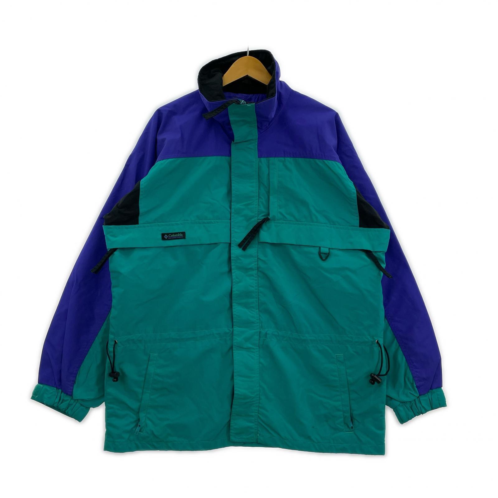 ジャケット Columbia 台湾製 ジップアップジャケット ライトブルー M M