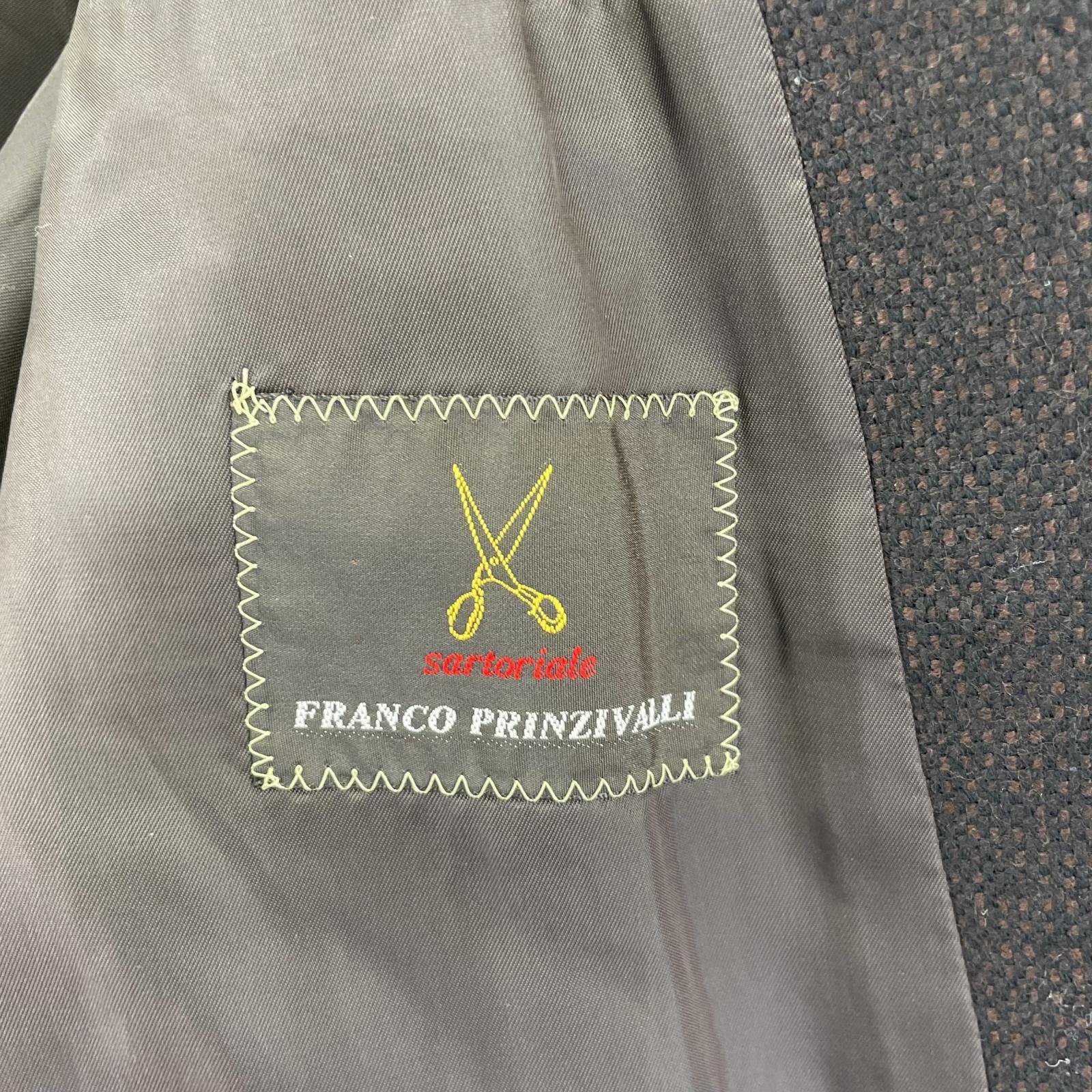 テーラードジャケット franco prinzivalli ロングジャケット 48 ブラウン