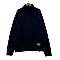 ニット HIGH NECKWOOL SWEATER ネイビー(XL) ネイビー