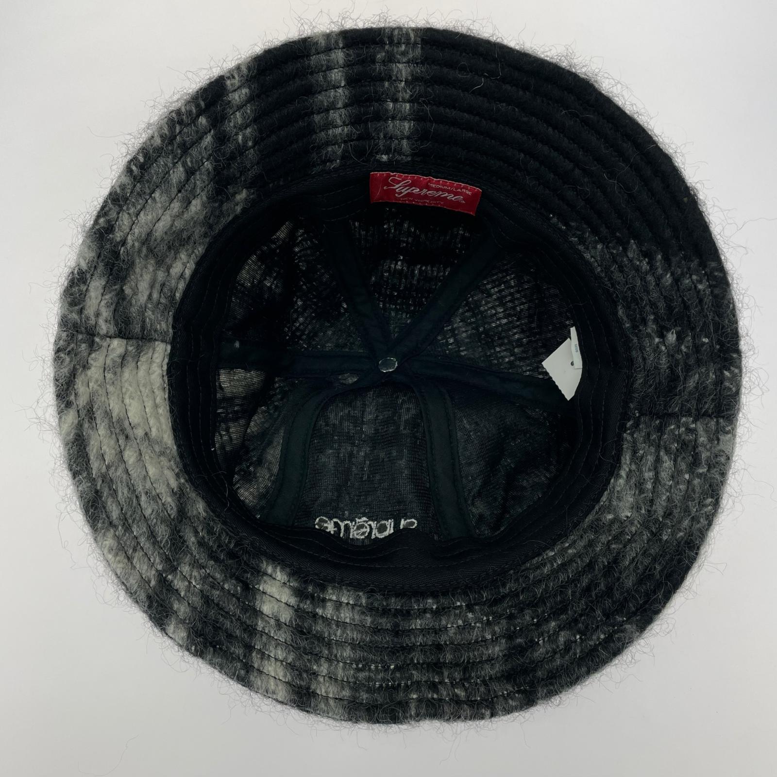 ハット 25SS Mohair Plaid Bell Hat ブラック