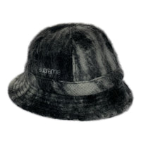 ハット 25SS Mohair Plaid Bell Hat ブラック