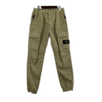 パンツ STONE ISLAND ガーメントダイ テーパードカーゴパンツ サイズW32 ベージュ 32 ベージュ