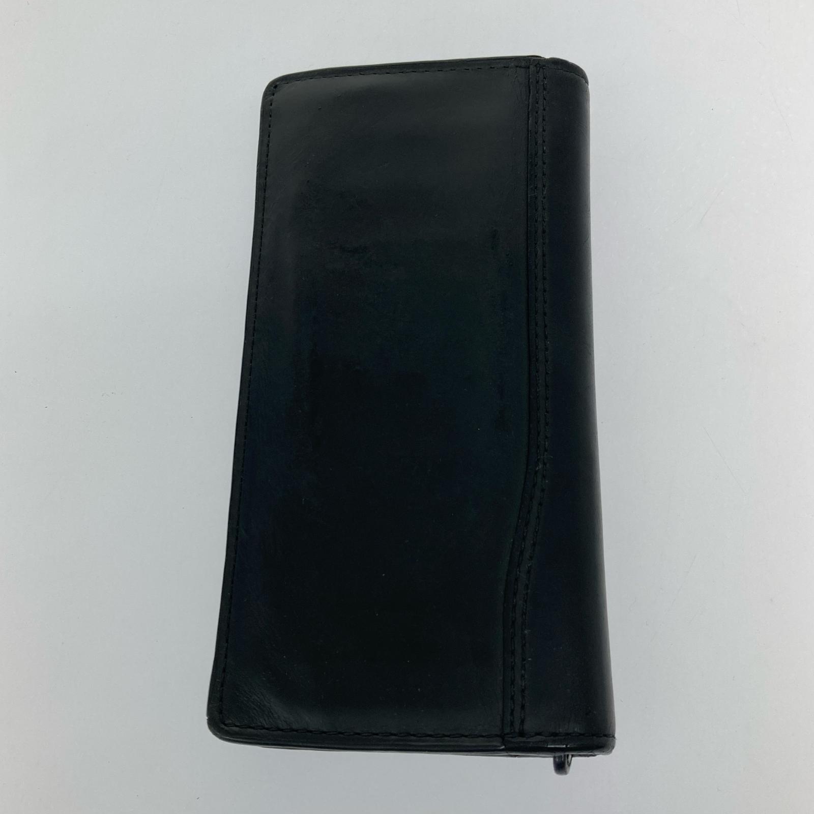 長財布 レザーウォレット ブラック