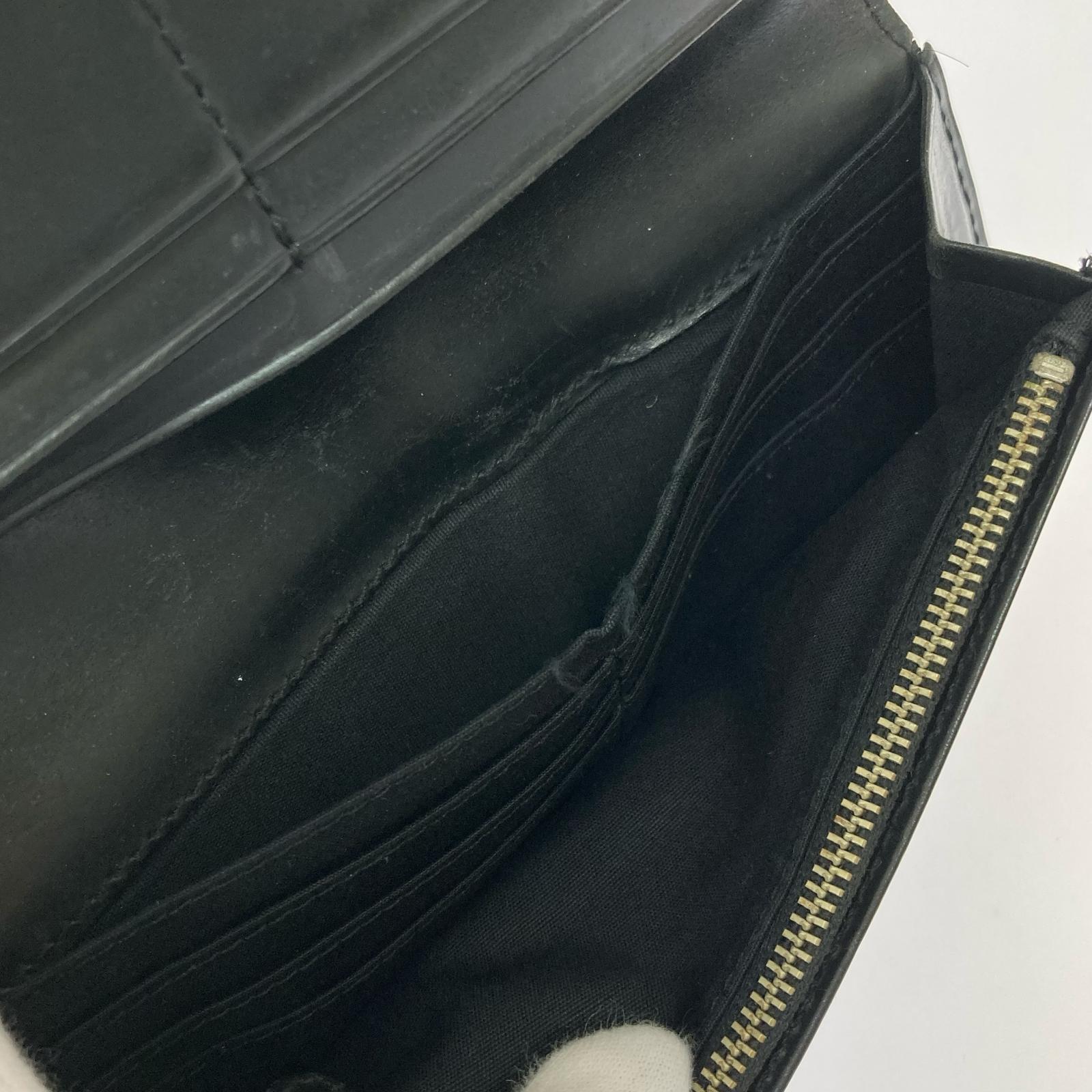 長財布 レザーウォレット ブラック