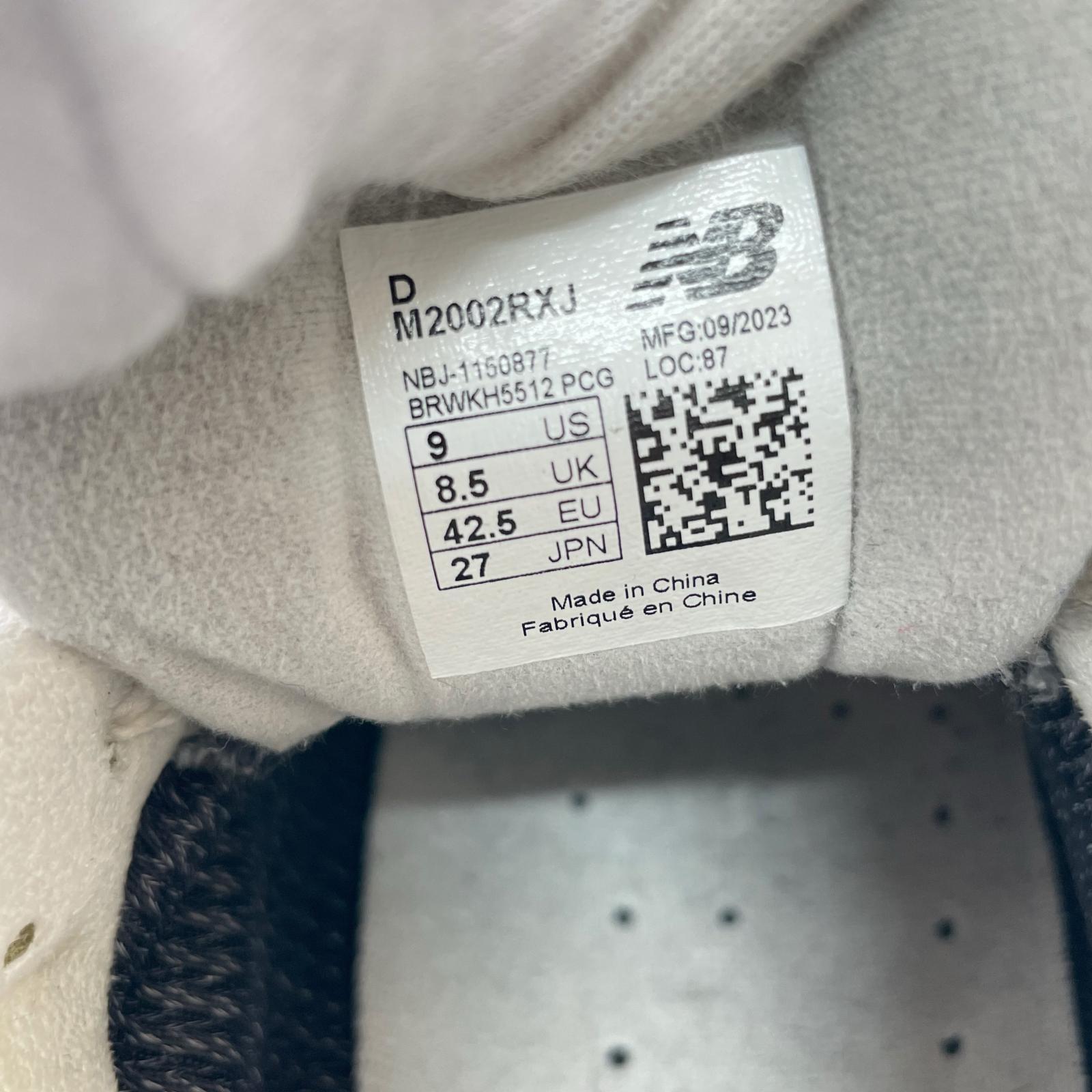 スニーカー M2002RXJ GRAY 27cm 27cm (US9 UK8 1/2 EU44) グレー