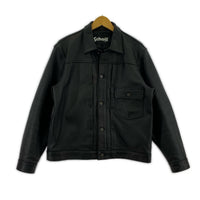 レザージャケット schott SHEEP LEATHER 1st TRACKER JACKET 782-3950128 黒 (S) S ブラック