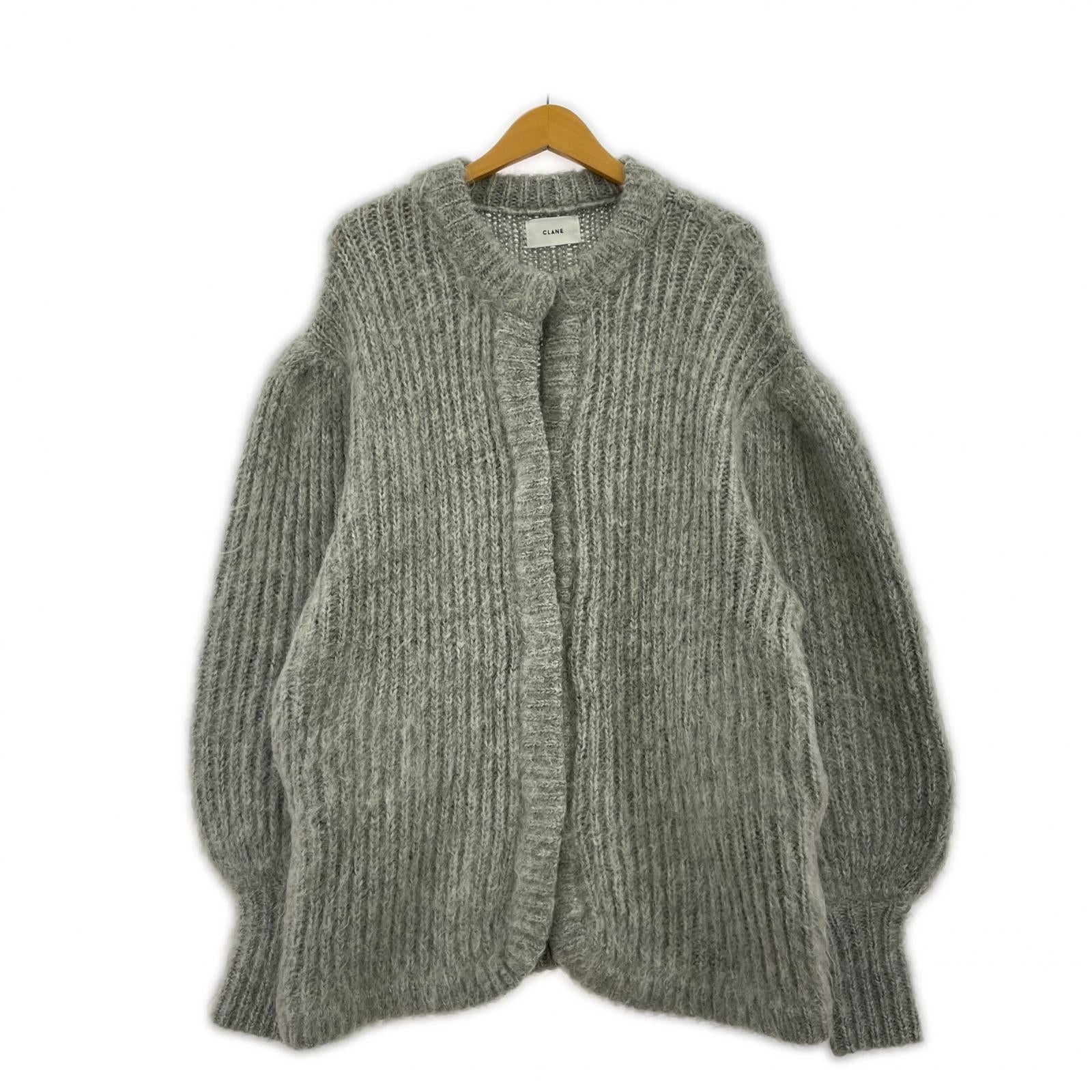 カーディガン COLOR MOHAIR SHAGGY CARDIGAN 2 グレー