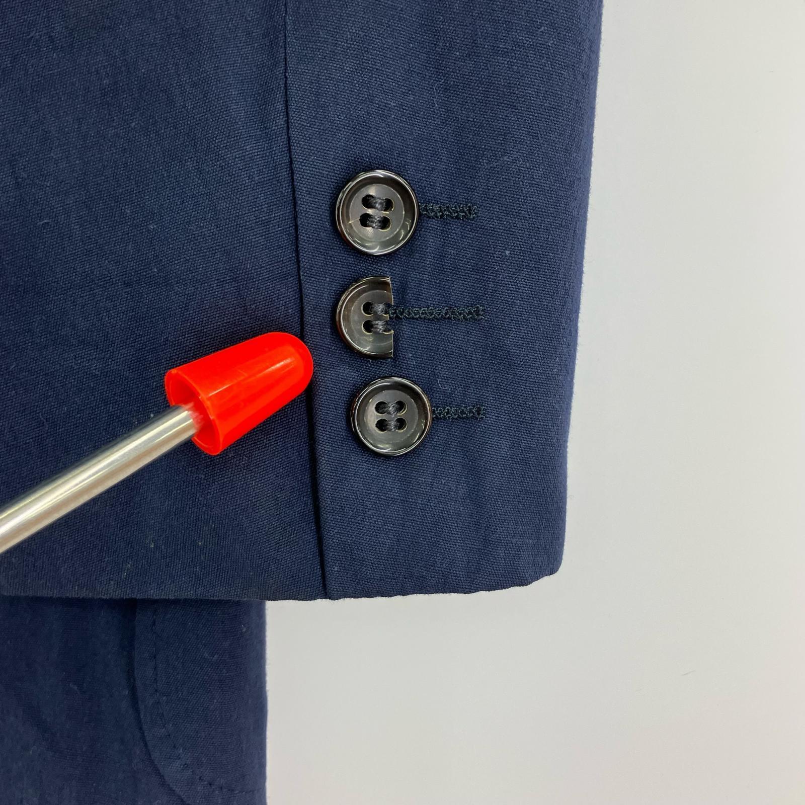 ジャケット 80s COMME des GARCONS HOMME デカオム ダブルブレストジャケット M 紺 M ネイビー