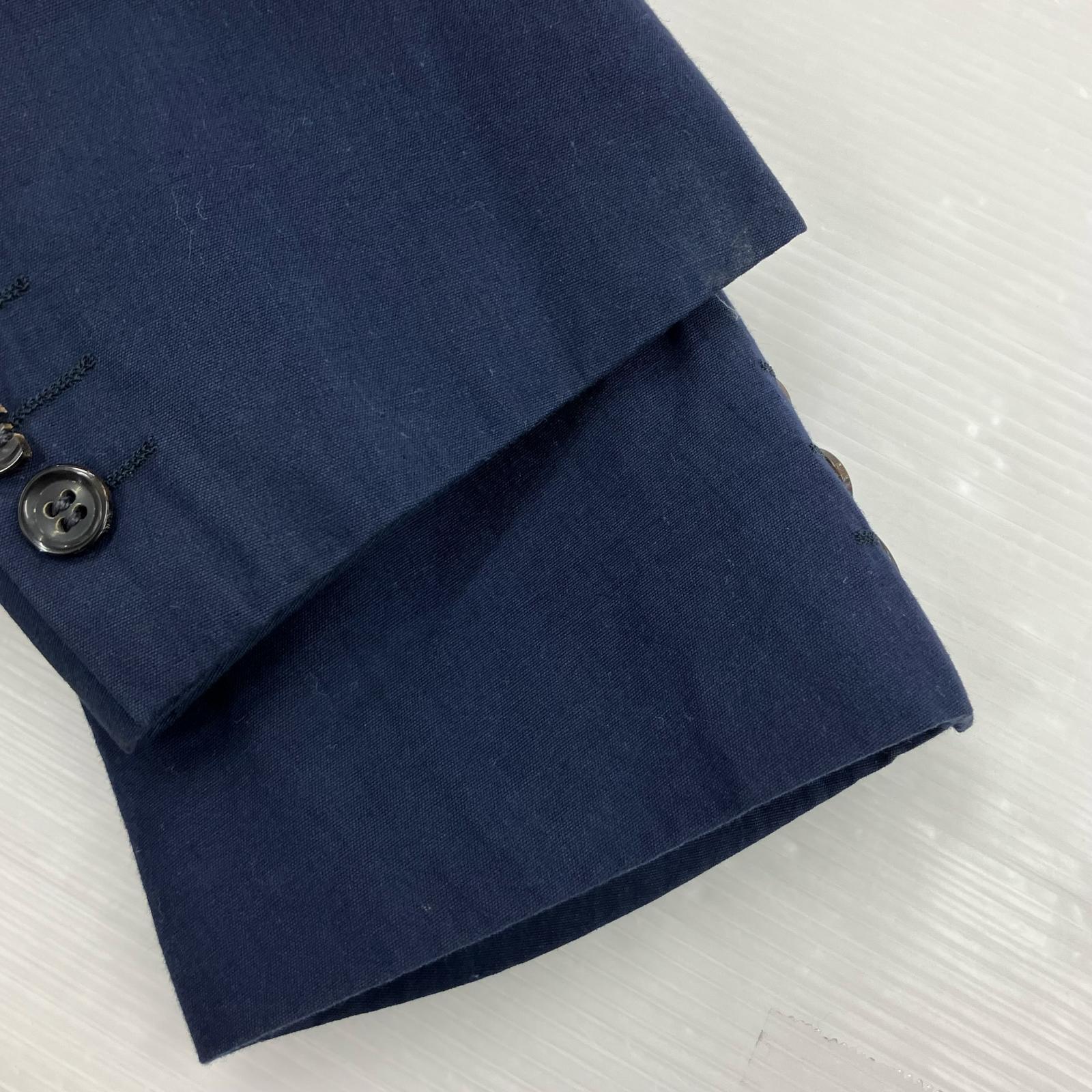 ジャケット 80s COMME des GARCONS HOMME デカオム ダブルブレストジャケット M 紺 M ネイビー