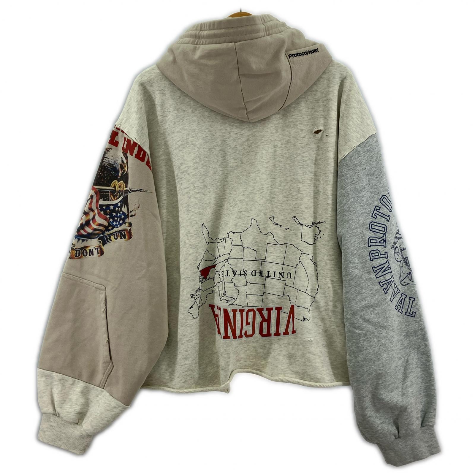 パーカー PROTOCOL INDEX UPSIDE DOWN ZIP HOODIE 2 2
