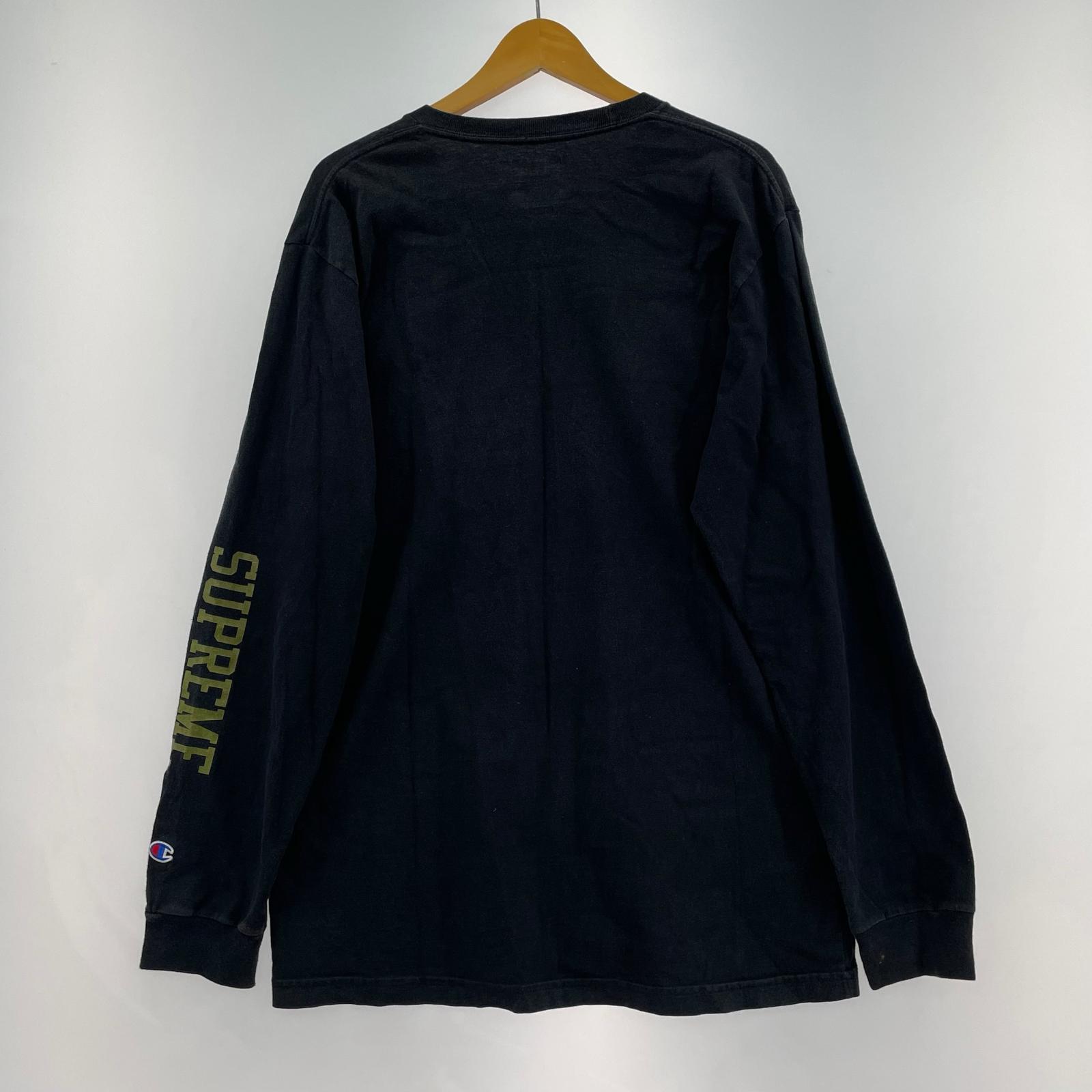 長袖Tシャツ 17AW ×Champion L/STee L L ブラック