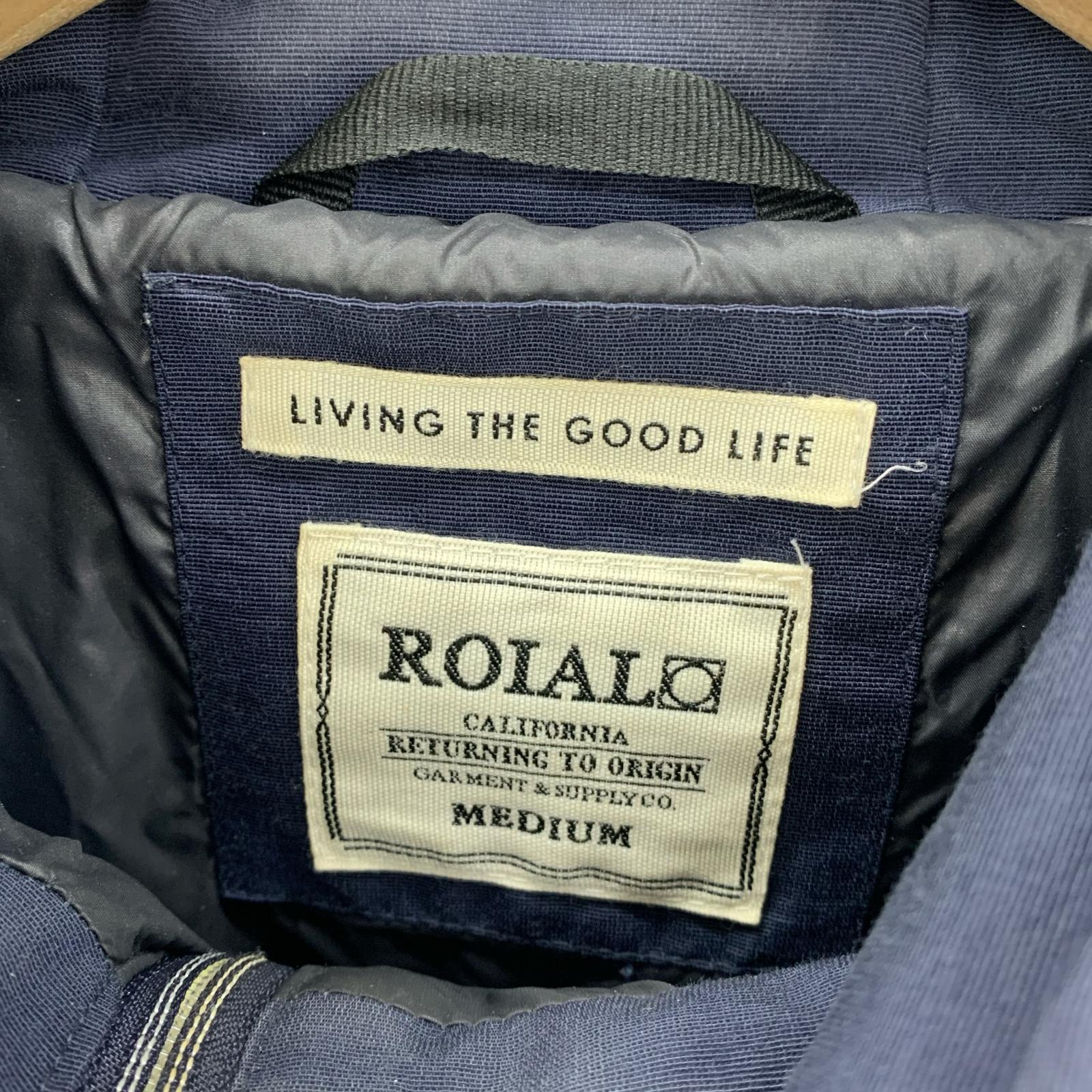 ダウンジャケット roial ダウンジャケット M ネイビー