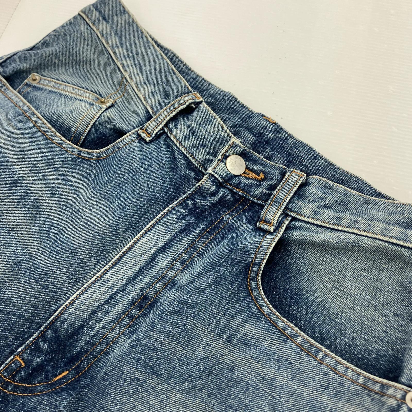 デニムパンツ NVRFRGT 3D TWISTED JEANS 青 2