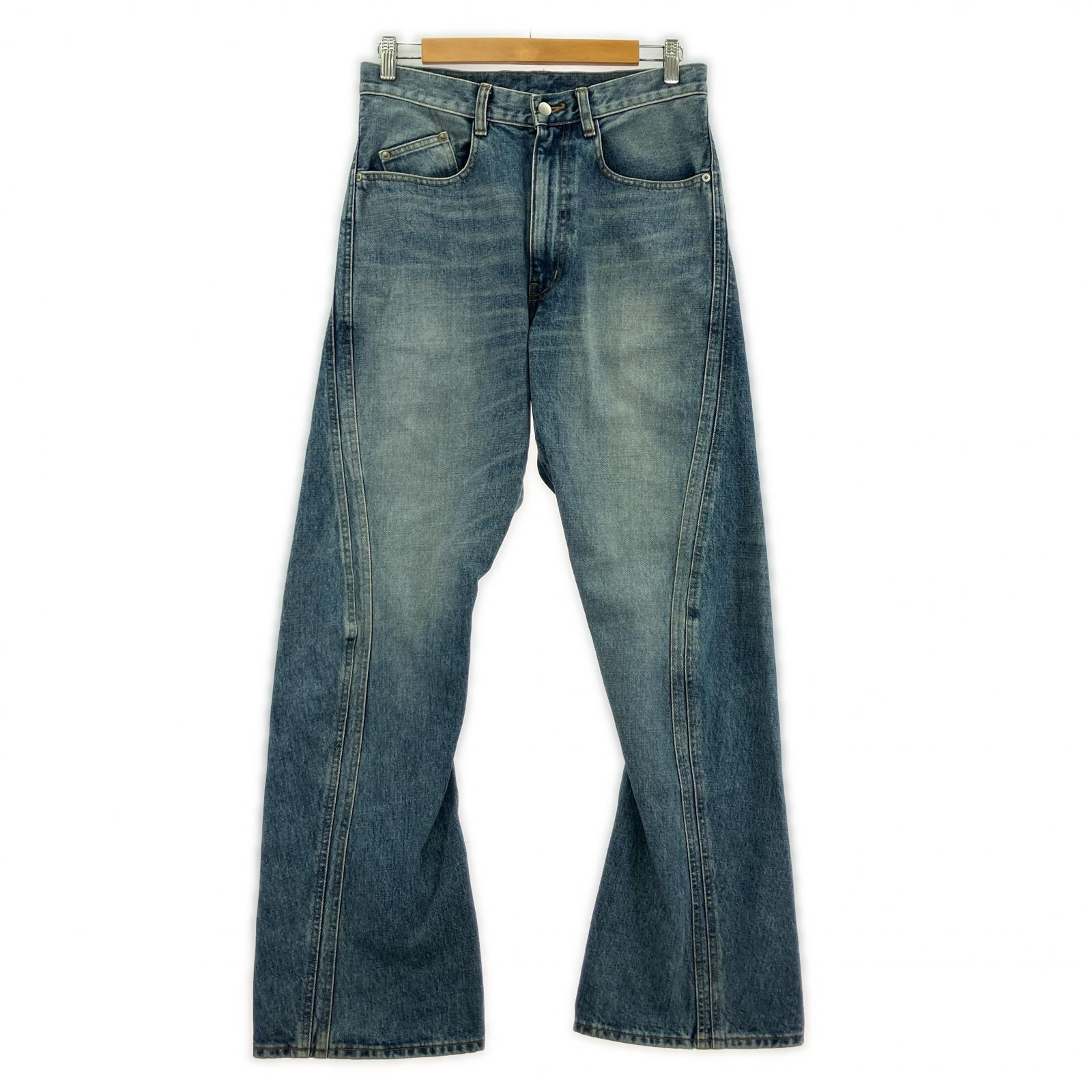 デニムパンツ NVRFRGT 3D TWISTED JEANS 青 2